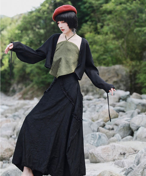 Sheer Volume Sleeve Cardigan